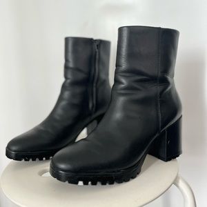 Chunky ankle booties